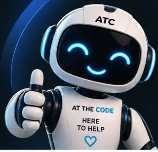 AT THE CODE mascot